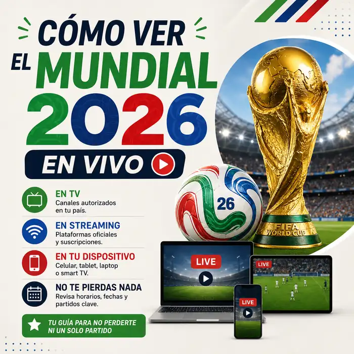 Cover Image for Cómo Ver El Mundial 2026 En Vivo