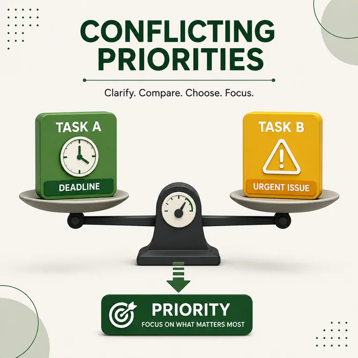 Cover Image for How to Deal With Conflicting Priorities at Work