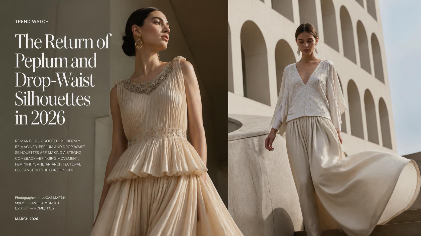 Cover Image for The Return of Peplum and Drop-Waist Silhouettes in 2026
