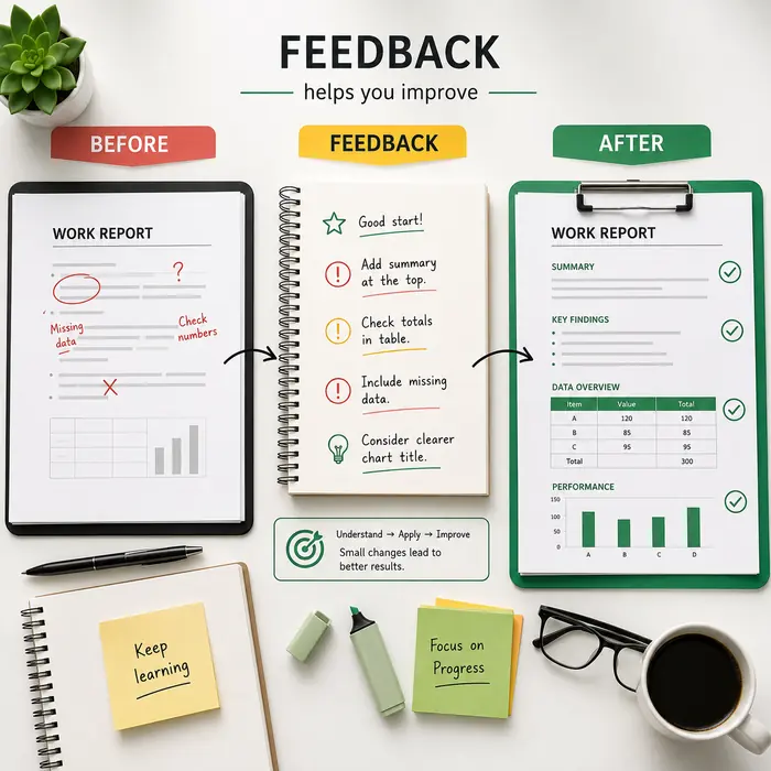 Cover Image for How to Handle Feedback at Work and Use It to Improve