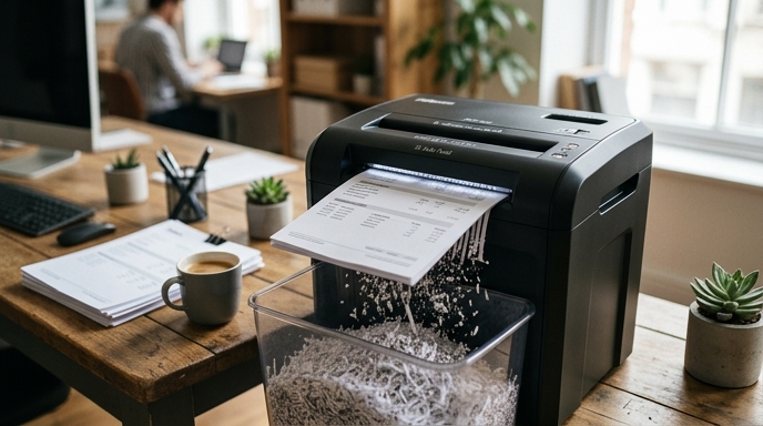 Cover image for Paper Shredders for Financial Records: How to Evaluate Security Levels