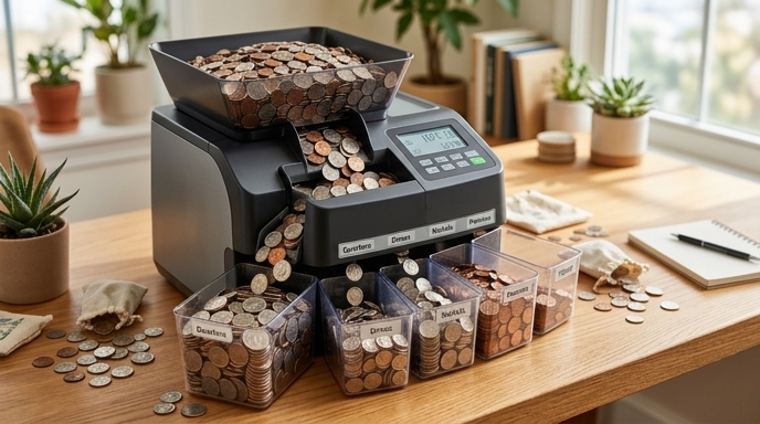 Cover image for Coin Sorters and Counters for Cash Budgeting: Hardware Specs That Prevent Jams